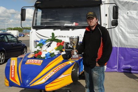 Dan with the 2nd place trophy